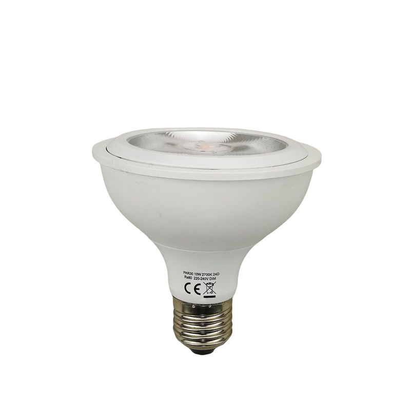 1200lm 10w 24 degrés PAR30 ampoules LED 3000k couleur blanche chaude avec base de vis E27