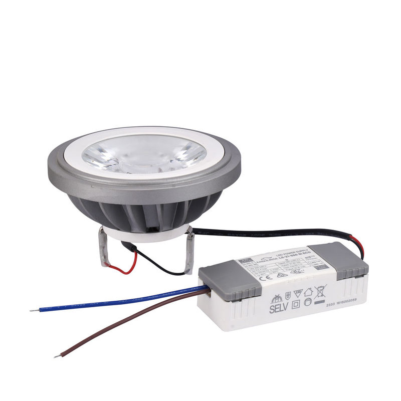 4000K Nature Blanc AR111 ampoules LED 24 degrés Flicker gratuit Un kit avec pilote externe