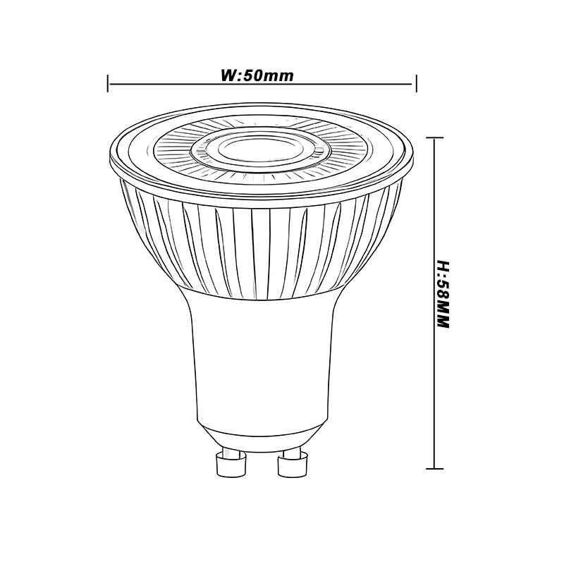 Teco GU10 ampoules à LED clignotantes sans 230v 2700K 36 degrés RA98 8w ampoules à LED tactiles