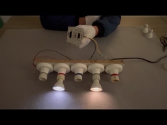 Vidéo d'obscurcissement pour ampoule à projecteur LED GU10 en aluminium revêtu de plastique de 5W 230V