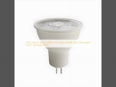 230V ampoules à LED blanches chaudes MR16 6000K ampoules à projecteurs non atténuées Gu5.3